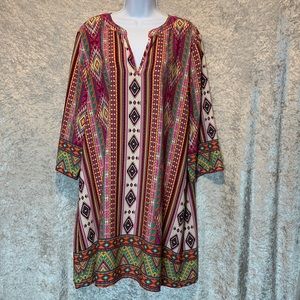 Women’s Gibson Latimer extra-large XL dress Aztec print